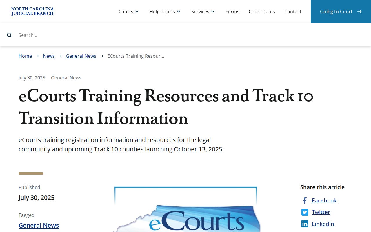 Rowan County court schedule eCourts Odyssey transition source