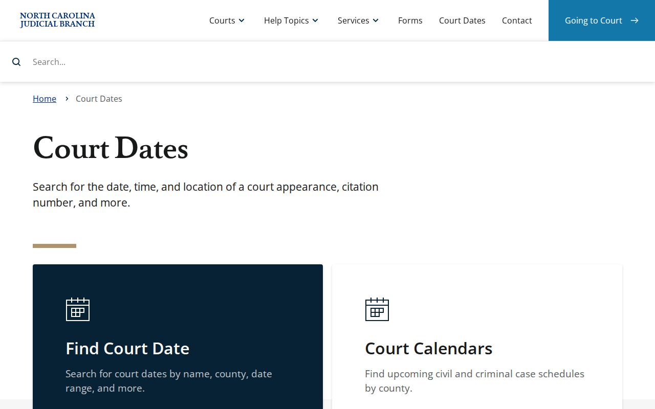 Rowan County court schedule missed date guidance source