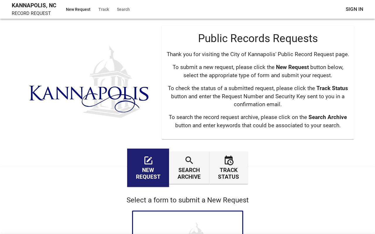 Kannapolis court records comparison showing municipal records request portal