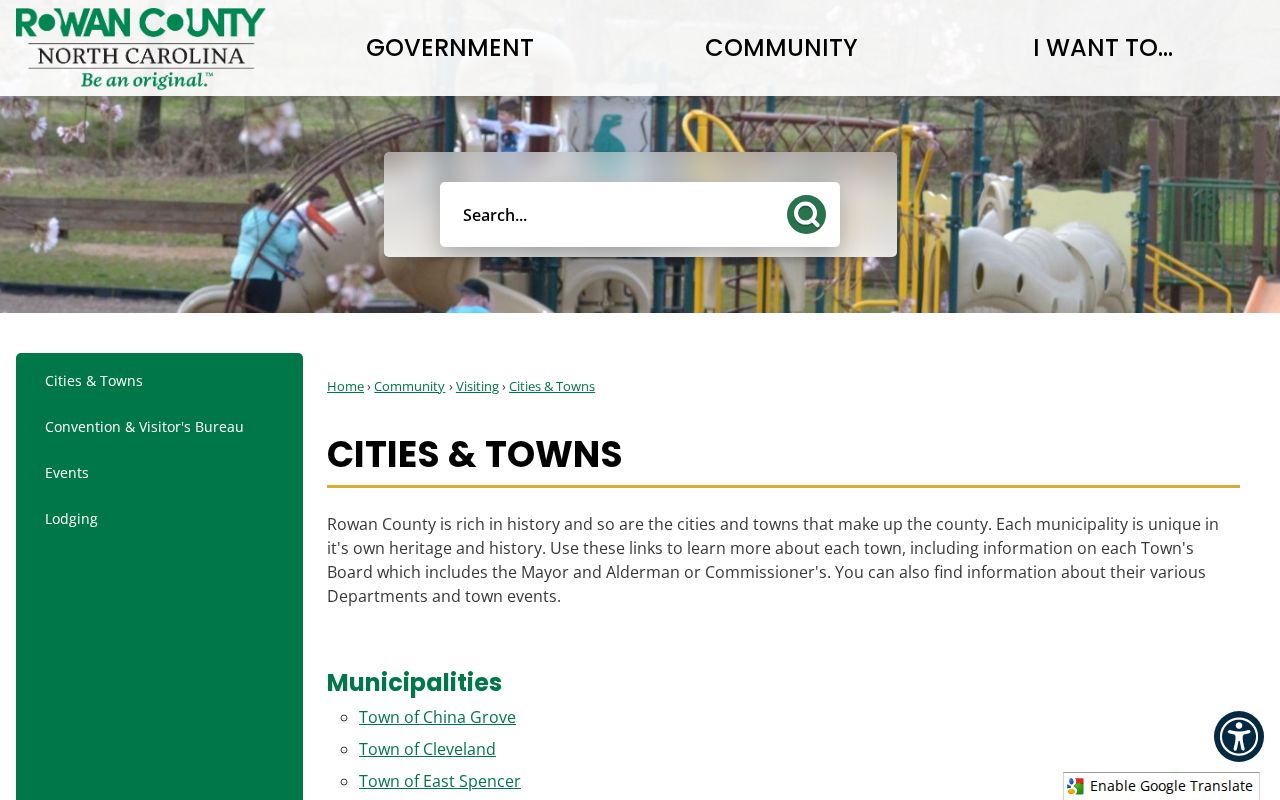 Salisbury court records context in Rowan County municipal directory